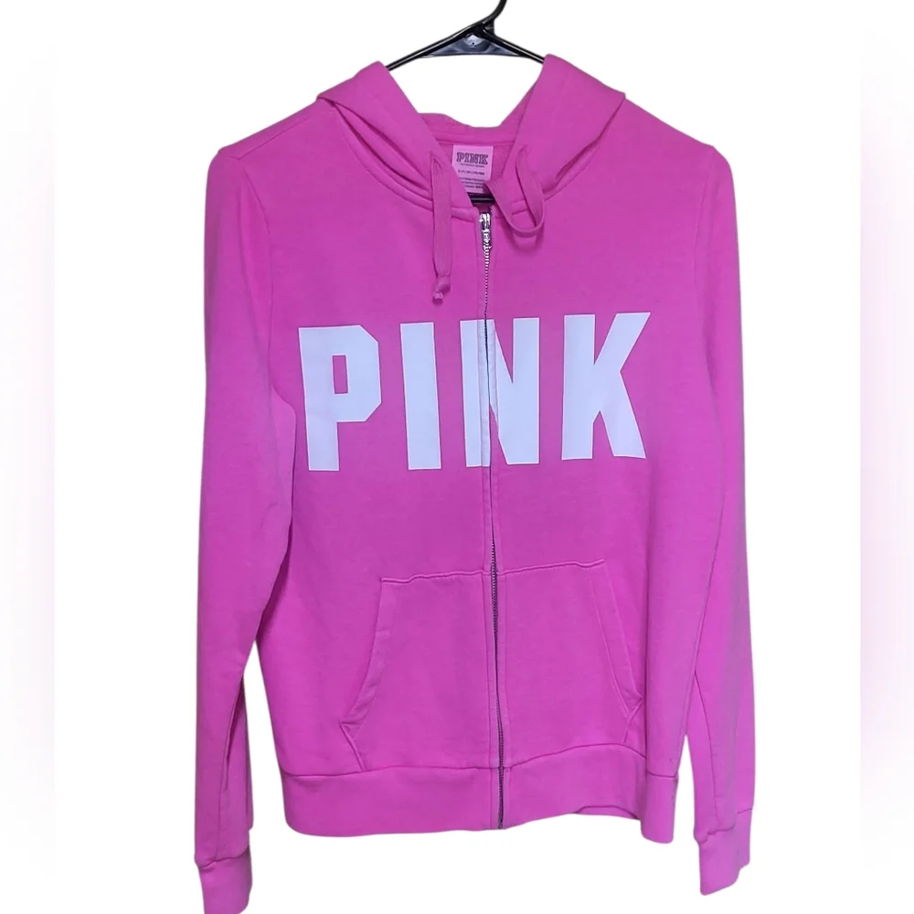 #93 Victoria's Secret PINK Ladies Zip Up Hoodie, Size S - Picture 1 of 6